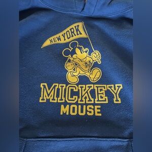 Mickey‎ Mouse New York by Uniqlo Hooded Varsity Sweatshirt Women’s Sz XS